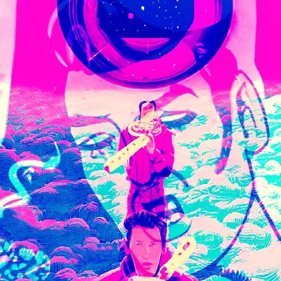 Layered Pink Elvis remix