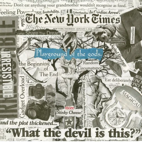 Newspaper collage, January 3rd, 2008