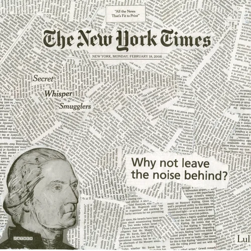 Newspaper collage, February 18th, 2008