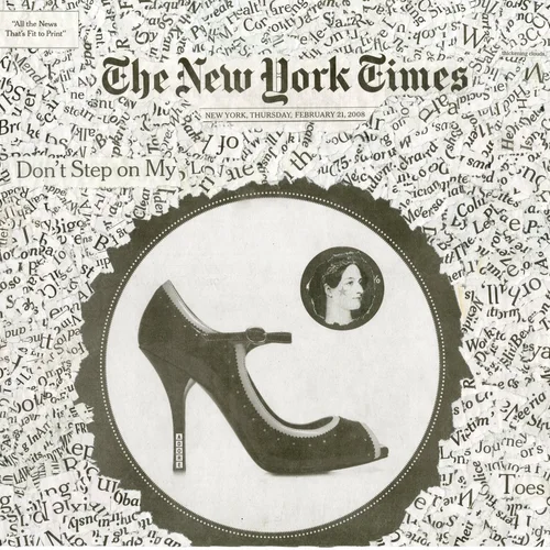 Newspaper collage, February 21st, 2008