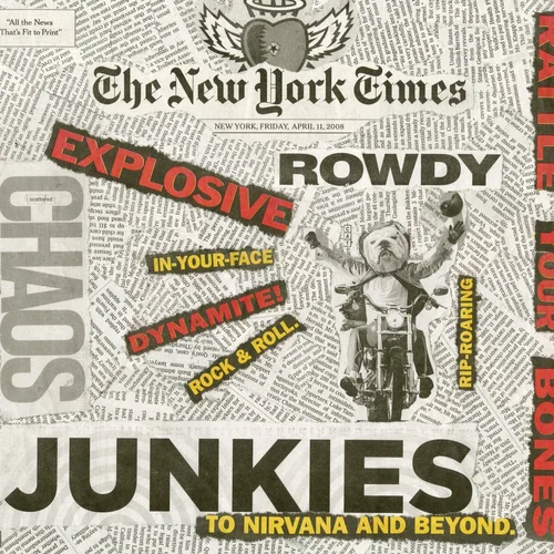Newspaper collage, April 11th, 2008
