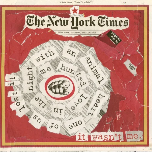 Newspaper collage, April 29th, 2008