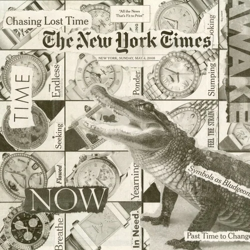 Newspaper collage, May 4th, 2008