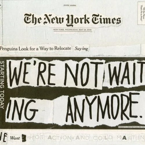 Newspaper collage, May 28th, 2008