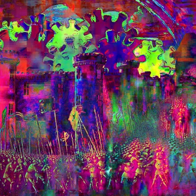 Impregnable digital collage